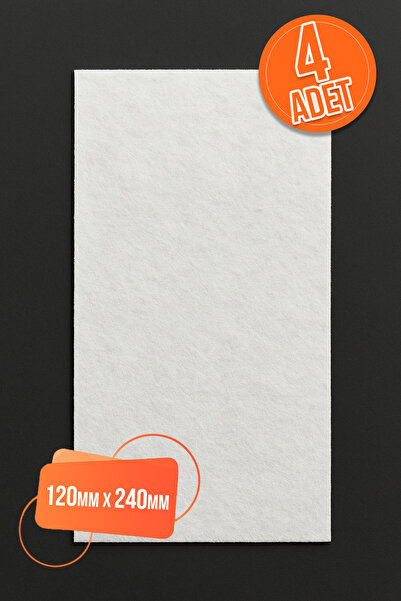 TEK 4 Ad Yapışkanlı Keçe Mobilya Masa Sandalye Parke Zemin Ayak Koruyucu Kayd...