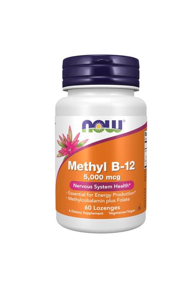 Now Foods Supplements, Methyl B-12 (Methylcobalamin) 5,000 mcg, Nervous Syste...