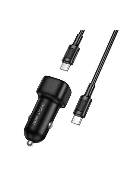 Borofone Încărcător auto USB-A/Type-C 38W + cablu Cloud, BZ34B