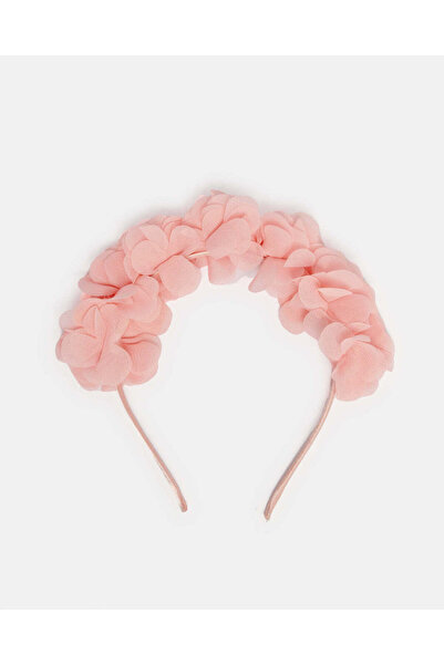 REDTAG عصابة رأس مزينة باللون الوردي للبنات