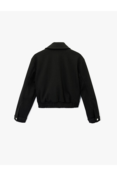 Koton Jachetă cu mânecă lungă, cu guler clasic și fermoar