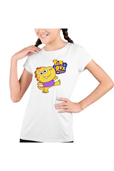 OEM Kids Girls' T-Shirt Tim Rex in Space Astronauts