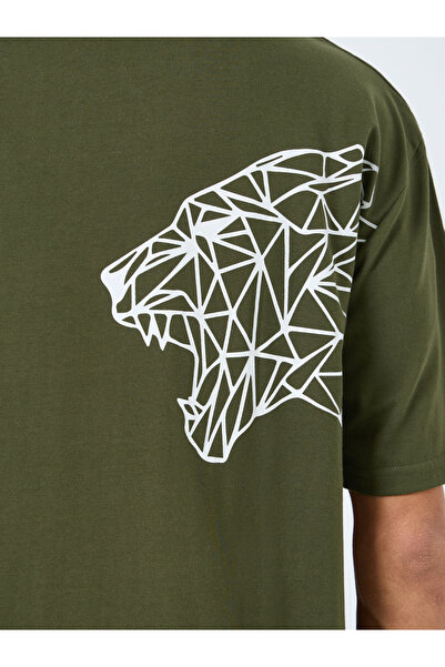 Styli Back Tiger Print Oversized T-Shirt