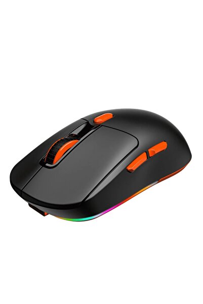 MeeTion Mouse office/gaming wireless GW38, Rechargeable,2.4 GHz,8000 dpi,125x63.5x39 mm,Black/Orange