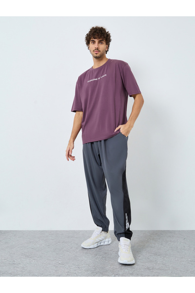Styli Cotton Rich Oversized Athleisure T-Shirt