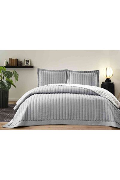 Özdilek Bedspread. Embroidered Line Gray 240X250