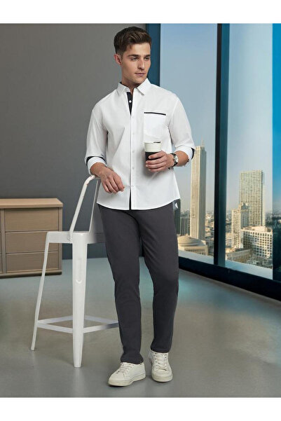 Dennis Lingo By Styli Men Classic Regular Fit Casual Shirt