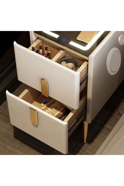 KEKE Smart bedside table rechargeable and multifunctional wireless Charging and BT speaker for bedroom