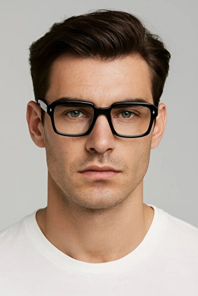 BirYıldızOl Blue Light Protection Large Frame Retro Unisex Glasses