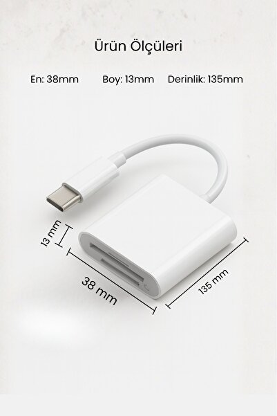 Concord Type-C Otg Card Reader 3.0 Adapter with Sd and Micro Sd Memory Card Input