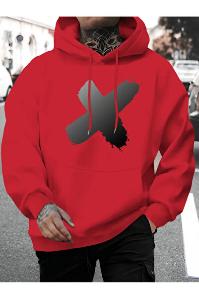 Flow touch هودي فرشا داربز X مطبوع قصة فضفاضة