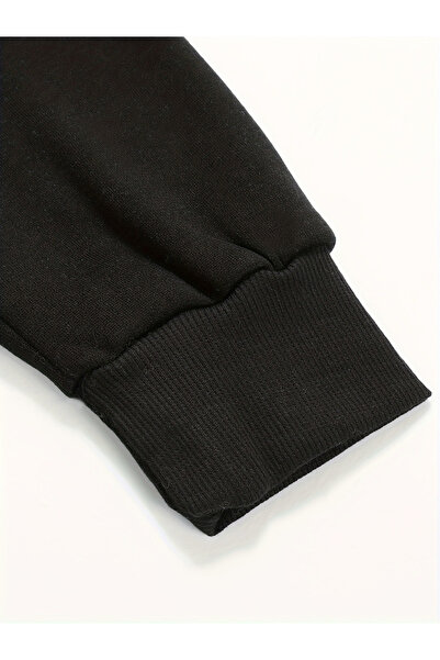 Take Two By Styli Black Heart Print Zip-Up Jacket