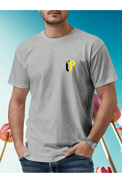 Flow touch Minimalist'Never Give up' Slogan T-Shirt