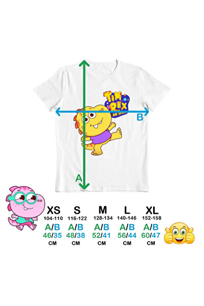 OEM Kids Girls' T-Shirt Tim Rex in Space Astronauts