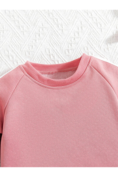 Take Two By Styli Bow Detail Round Neck Sweatshirt with Pants Set