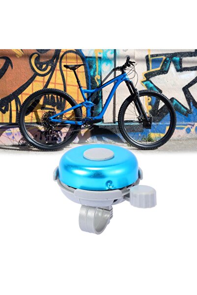 zola Metal bicycle bell,easy to assemble, classic handle, loud sounds, blue