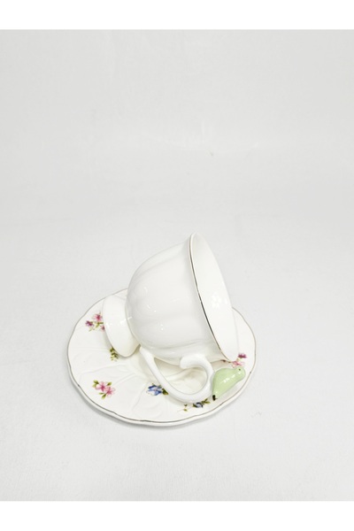 Casalina Ceramic cup and saucer set, bird pattern, 200 ml