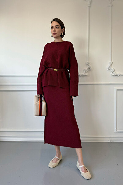 MAGARDE مجموعة تصميم قماش منشفة بورجوندي