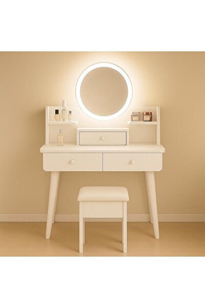 Lapiri 1.Sınıf Premium Kalite %100 Mdf Led Işıklı Aynalı Modern Makyaj Masası...