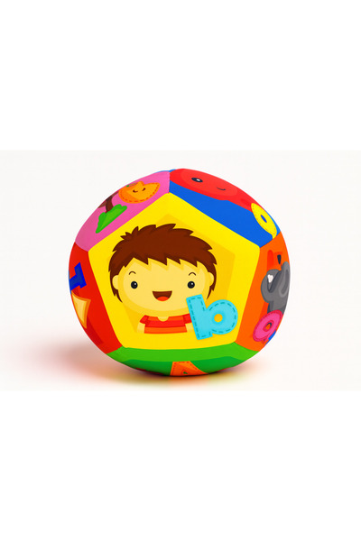 BebeMango Soft Çıngıraklı Top Bebek Oyuncağı XL Büyük