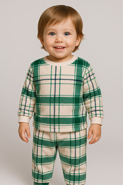 Oz Baby Unisex Winter Patterned Fleece Set Baby Girl and Boy Children's Cloth...