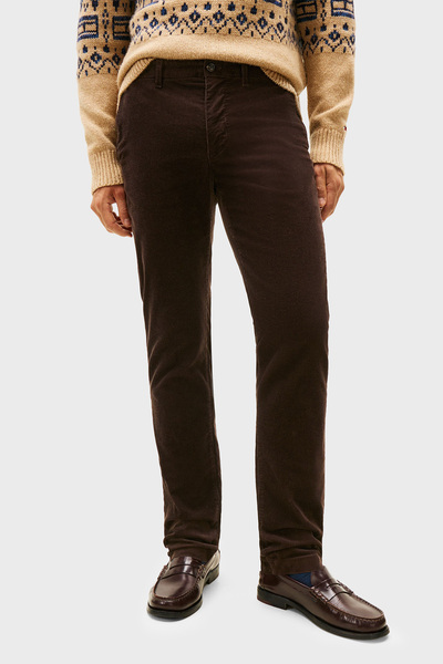 Tommy Hilfiger Pamuklu Regular Fit Normal Bel Kadife Pantolon Erkek PANTOLON ...