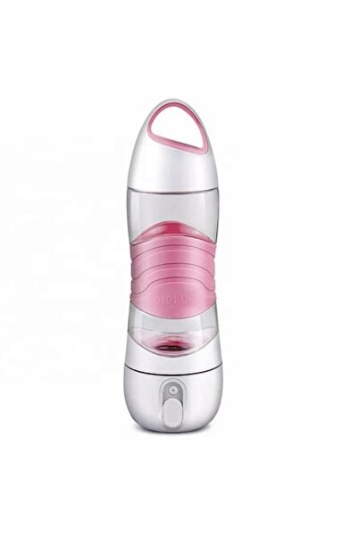 RenKris Multifunctional water bottle with facial spray, hydration reminder, flashlight & SOS, 400 mL, rechar