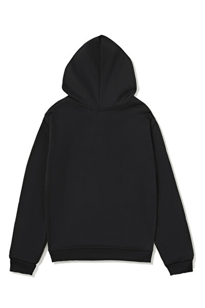 Take Two By Styli Graphic Print Pocket Detail Hoodie