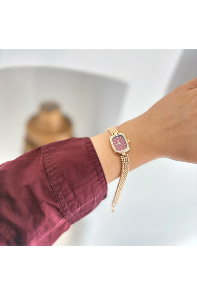 Boise Atelier Nore Gold-Red Watch | Saat