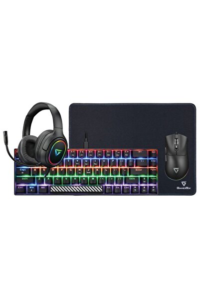 Gamertek مجموعة ألعاب Power Pack V2 4 في 1 - أسود