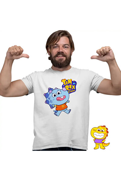 OEM Men's T-Shirt Tim Rex Kai Space Dinosaurs Triceratops