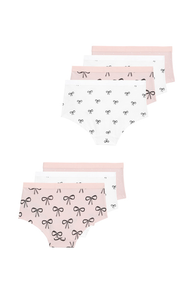 Marks & Spencer 7’li Pamuk Karışımlı Fiyonk Desenli Külot (5‑16 Yaş)