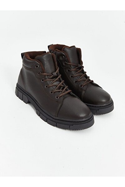 LC Waikiki Lcw Steps Leather-Look Lace-Up Men's Boots