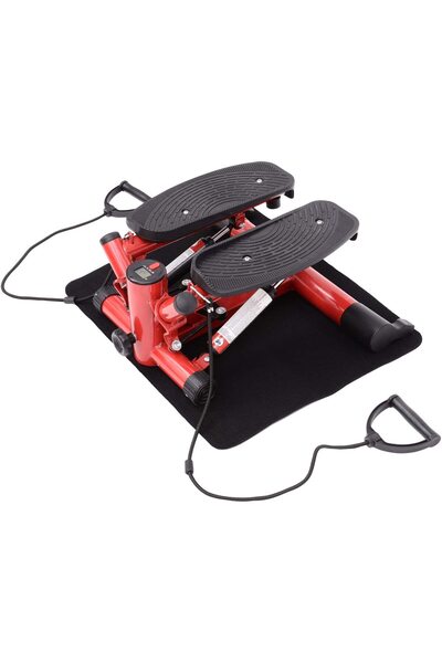 ZOCO BODY FIT Mini Stepper, Zoco Body Fit® TBJ004, LCD Screen, Red