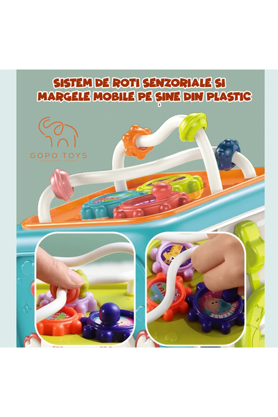 Gopo Toys Montessori Sensory Toy for Children - Interactive Cube with Sounds and Lights - 1 Year+