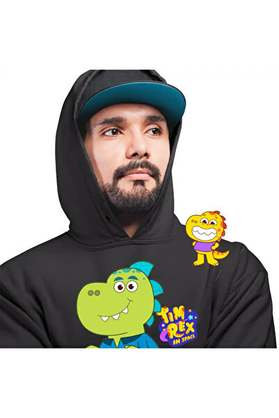 OEM Men's Sweatshirt Tim Rex Dad Space Dinosaurs T-Rex