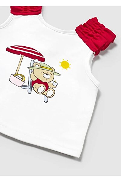 MAYORAL Baby Girl Swimsuit Hat T-Shirt 3-Piece Set 1668