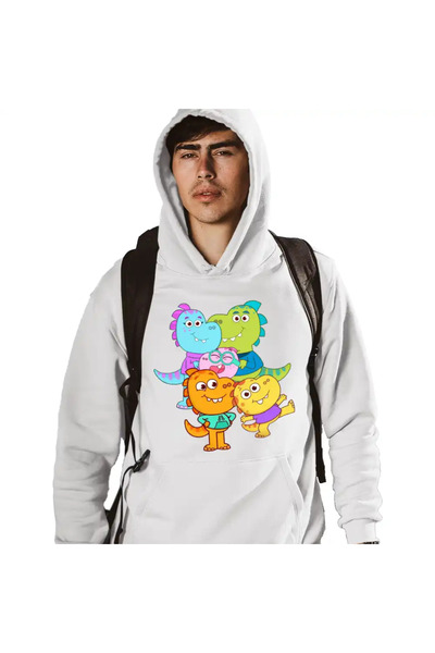 OEM Men's Sweatshirt Tim Rex The Whole Family Space Dinosaurs Cosmos