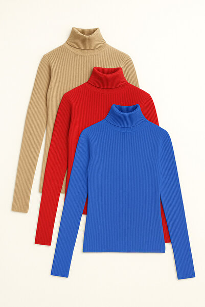 Starlight Unisex Premium Cotton Turtleneck Camisole Hooded Slimfit High Neck Sweater