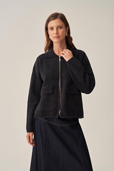 ALLDAY Plush Cardigan with Zipper