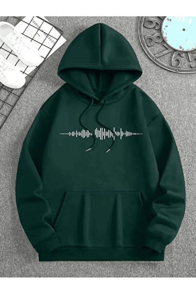 Flow touch هوديي سيس ويف مطبوع بتصميم بسيط