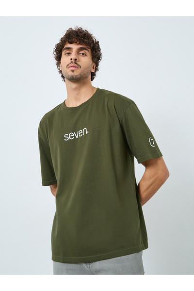 Styli تي شيرت كبير الحجم بطبعة شعار