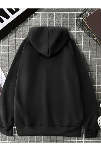 Take Two By Styli Black Gothic Print Zip-Up Jacket