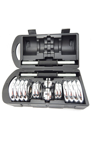 ZOCO BODY FIT Set de gantere, Zoco Body Fit® SL-001, greutate totală 30 kg, reglabile, oțel, crom