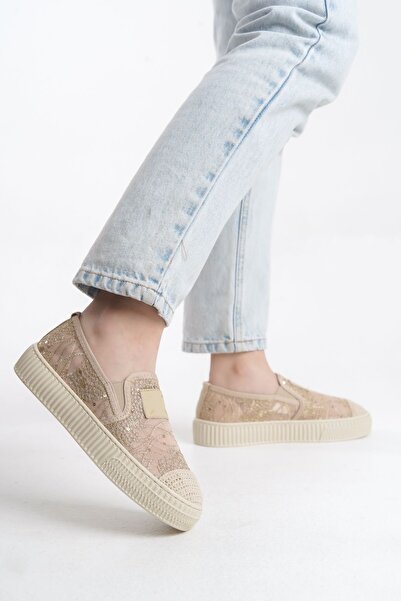 FEMME Nastiya Kadın Yüksek Taban File Dantel Sneaker Günlük Spor Ayakkabı