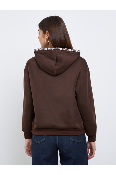 Styli Regular Fit Slogan Print Hoodie