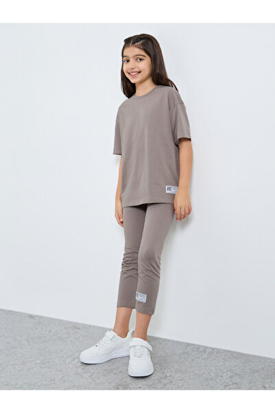 Styli Solid Oversized T-Shirt and Leggings Set