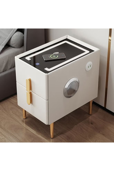 KEKE Smart bedside table rechargeable and multifunctional wireless Charging and BT speaker for bedroom