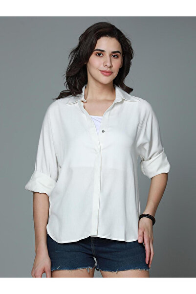 High Star By Styli White Classic Boxy Casual Shirt
