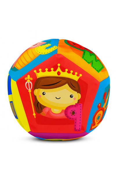 BebeMango Soft Çıngıraklı Top Bebek Oyuncağı XL Büyük